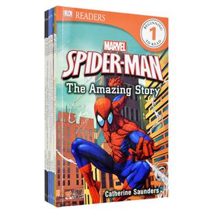 英文原版DK漫威故事分级读物 Readers Marvel Spiderman Avengers X-Men Fantastic Four Iron Man Super Hero Enemies 10册套装