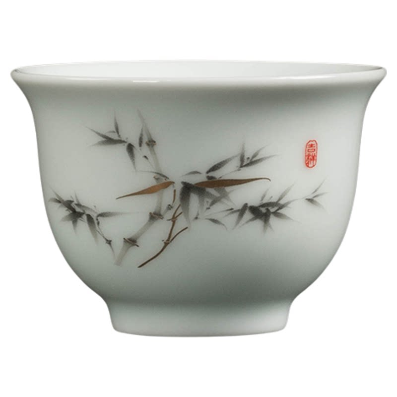 影清反口家用喝茶小茶杯
