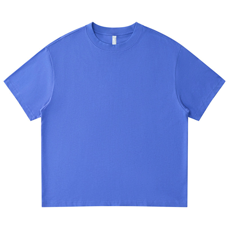 高端定制t恤短袖文化衫纯棉夏装DIY工作服衣服定做工衣印字图logo