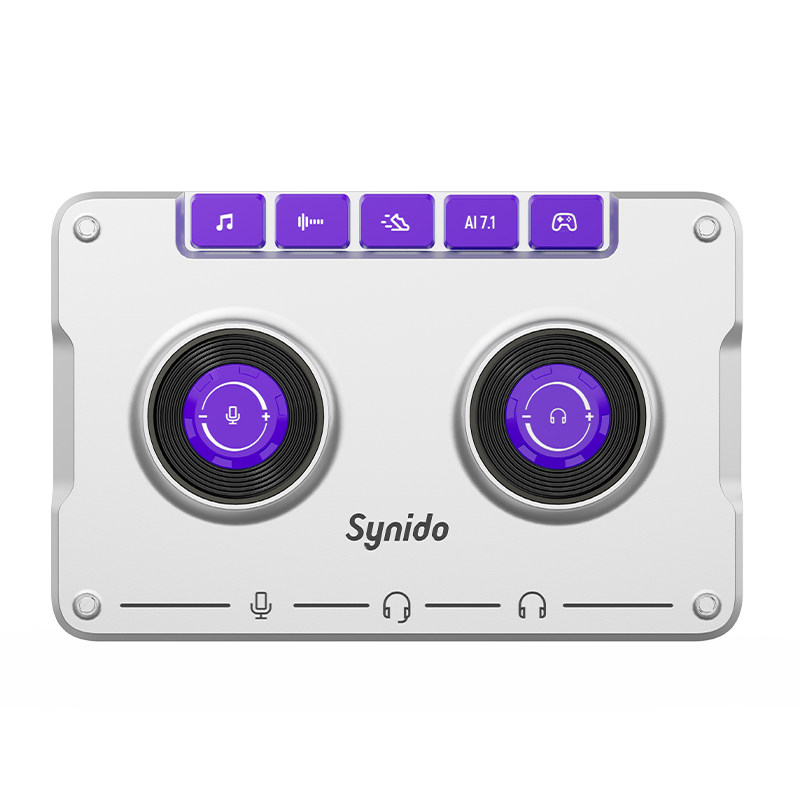 Synido森林岛星域A7电竞游戏外置声卡电脑FPS职专业三角洲打瓦cs