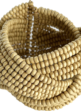 串珠摇儿木质美学缠绕编织女式