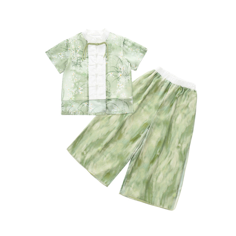 六一男童汉服唐装朗诵合唱演出服
