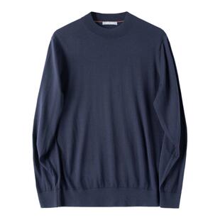 JSSD HOMME 冬季新款纯羊毛衫圆领男款纯色毛衣男士针织衫毛衣男