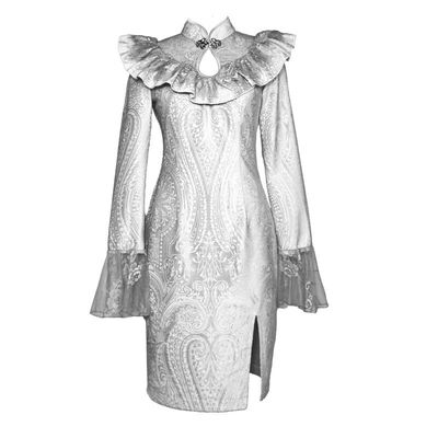 血液供给原创蝴蝶结毛呢外套大衣