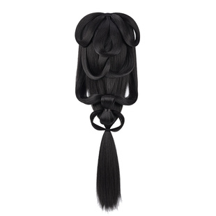 汉服战国袍假发一体式全套头饰古风假发髻盘发古装魏晋风后压发包