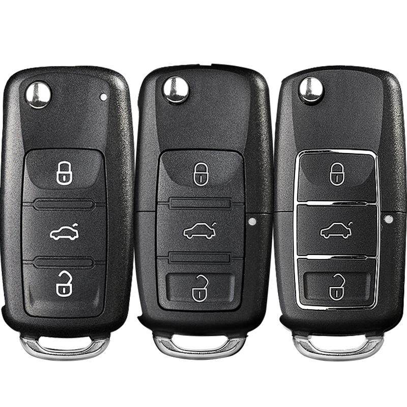 适用大众朗逸宝来polo速腾帕萨特途观捷达斯柯达汽车遥控钥匙外壳