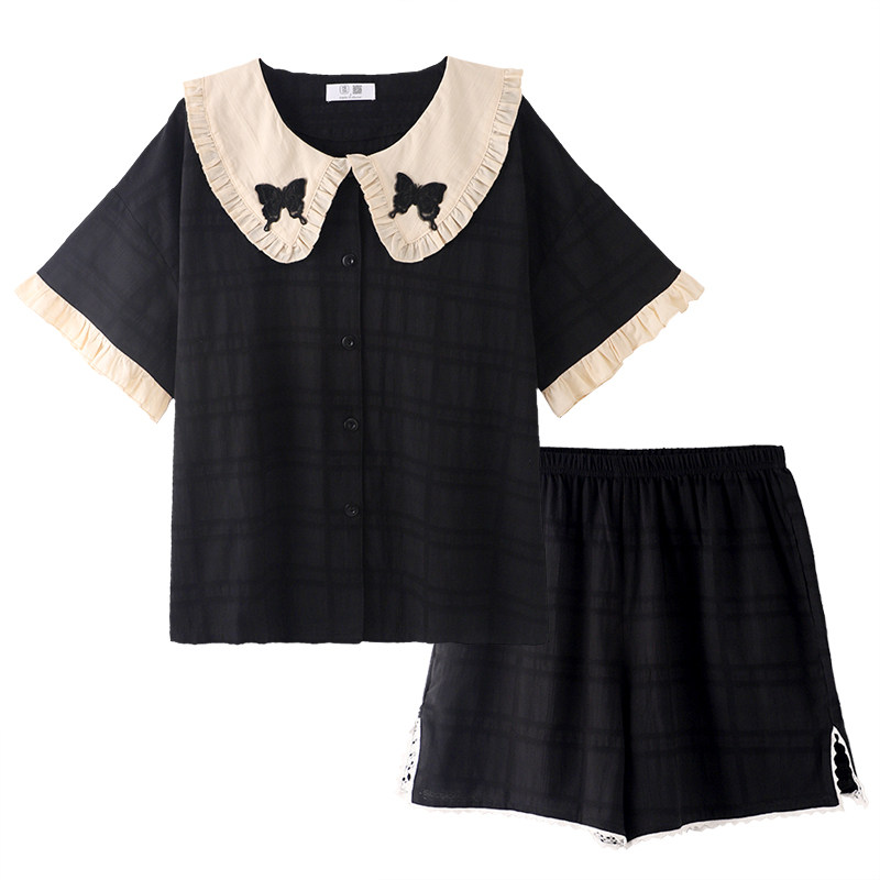 【好物体验专享】睡衣女夏季纯棉薄款家居服休闲高级感可外穿套装