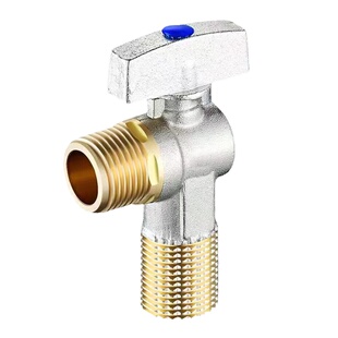 全铜大流量球心三角阀加厚冷热水开关4分通用马桶热水器专用角阀