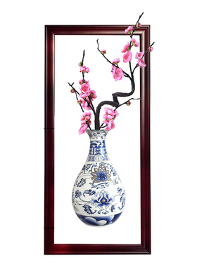 客厅青花瓷陶瓷花瓶装饰中式花盆