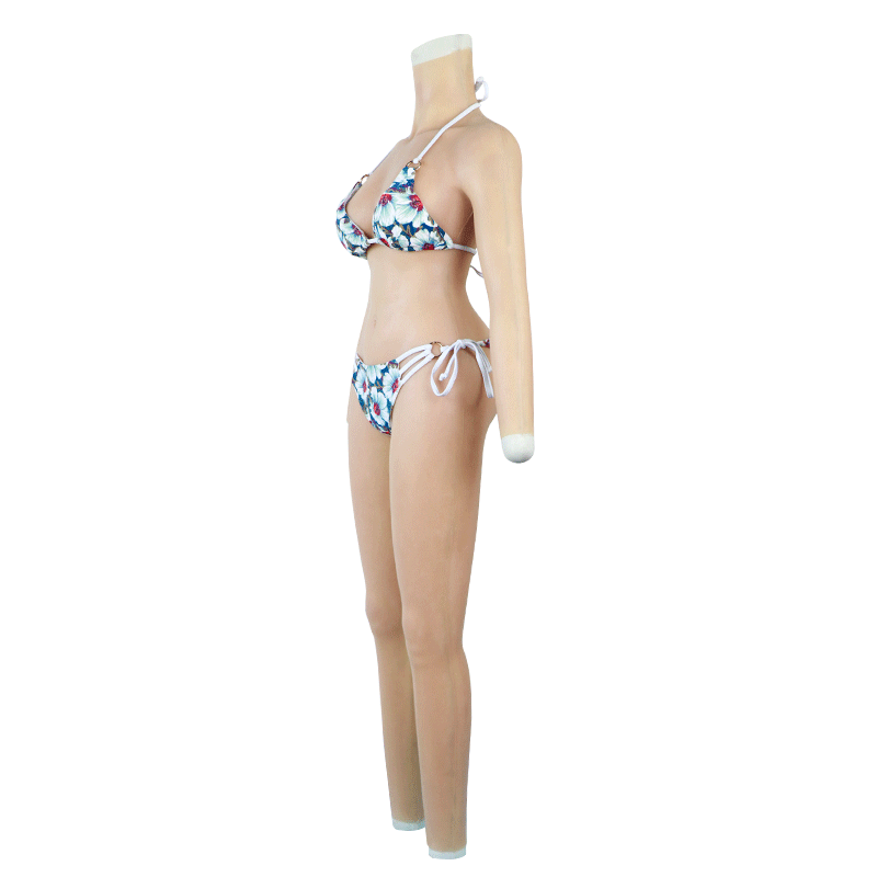 ROANYER/媛野全身硅胶连体衣变装用品义乳塑身男变女硅胶衣cd