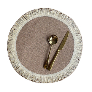 JOJO'S L.PD.Crossing.圣诞风黄麻餐垫北欧ins编织杯垫 | 渡唉