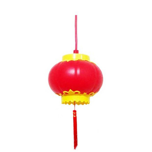 亚克力大红连串灯笼户外防水塑料LED发光春节新年室内树上装饰灯