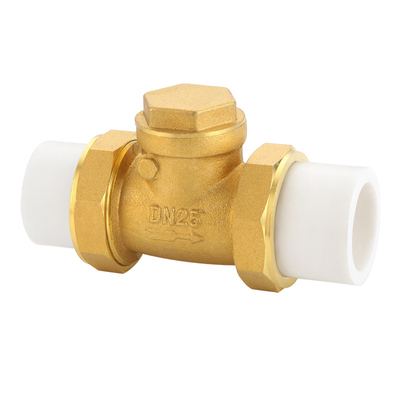 黄铜卧式止回阀PVC水管