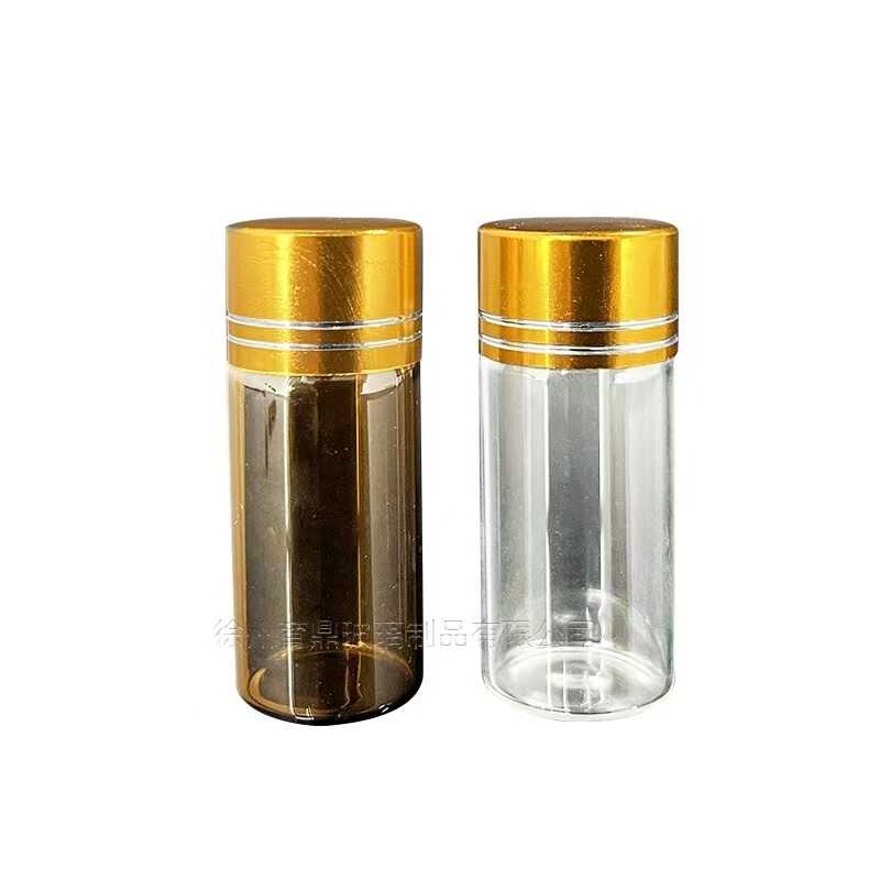 玻璃小药瓶透明药水 胶囊 药粉 花茶糖果 食品级螺口包装空瓶