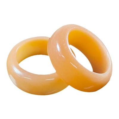 天然风化跑环白玉菩提根精工雕刻