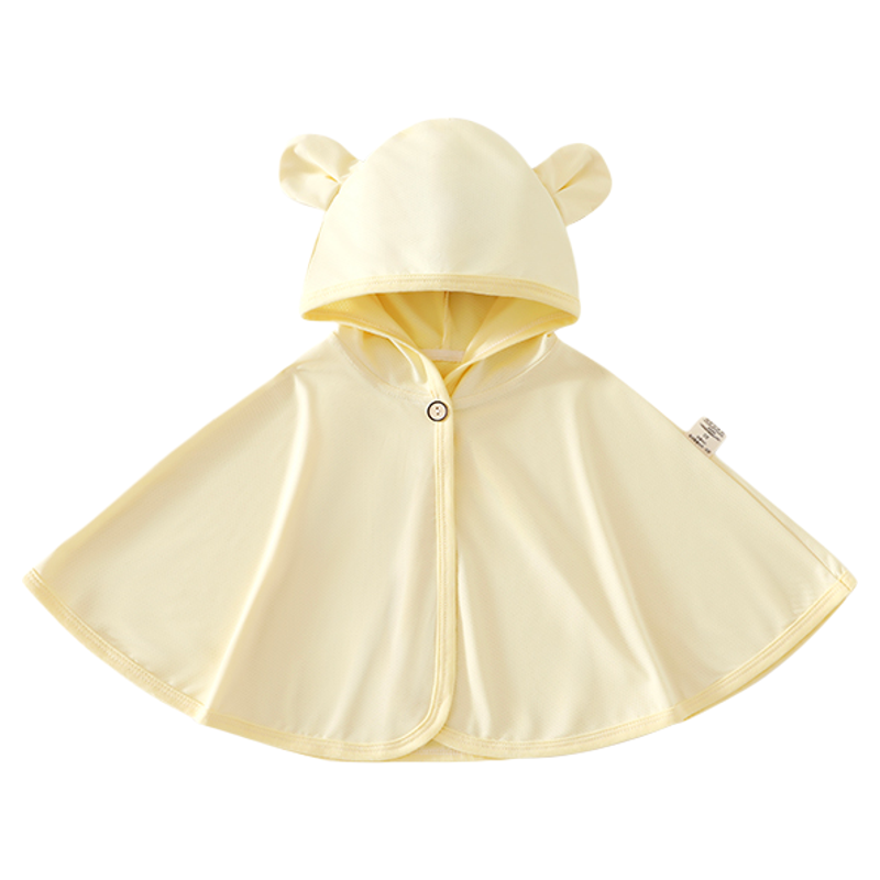 婴童幼儿防晒衣服小月龄宝宝连帽斗篷冰丝披风外套薄款夏季户外出