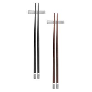 摩登MODERN轻奢高档新品黑檀尖头木筷子家用礼盒餐具乔迁新婚送礼