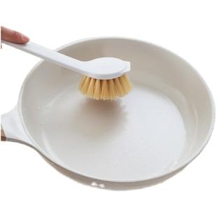 茶花天然剑麻长柄锅刷加长厨房清洁刷子家用不伤锅天然不易掉毛