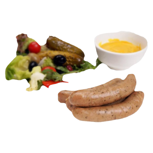 百万富翁德国香肠图林根香肠德式烟熏纯香肉肠烤肠早餐纽伦堡香肠