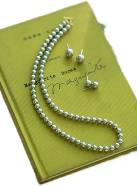 水晶珍珠女轻奢简约长项链