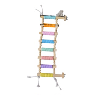 鹦鹉站杆马卡龙云梯防滑爬梯攀爬磨爪解闷鸟玩具牡丹玄凤鸟用品