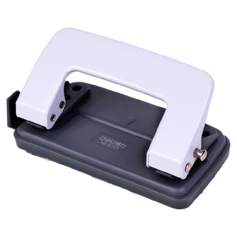 得力0101办公用品打孔机二孔打洞打孔器打动器打孔机两孔机 可打10张复印纸孔距80mm孔径6mm 包邮