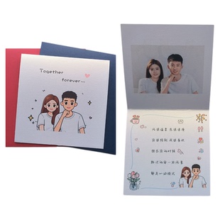 创意高级感送男女朋友闺蜜生日礼物贺卡送老公老婆周年纪念贺卡