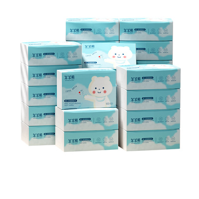 笨笨熊柔纸巾24包婴儿乳霜保湿纸