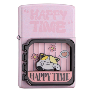 zippo正品打火机 猫咪日记夜光外壳官方正版防风煤油送男朋友礼物