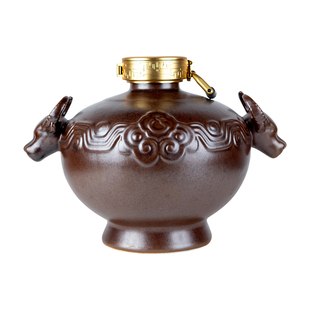 【新款】凤凰情湘泉酒业六六大顺54度3.3L大坛装粮食白酒礼盒装