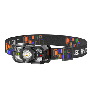 微笑鲨强光充电头灯夜钓鱼感应专用超亮头戴式超强长续航红光驱蚊