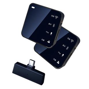 无线麦克风领夹式一拖二专业蓝牙收音麦直播夹领专用声卡耳麦录音