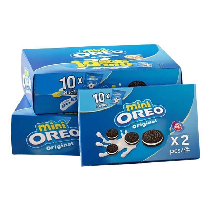 Oreo 香港进口云呢迷你朱古力夹心饼干松脆曲奇独立包装204克x2版