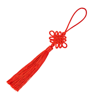 古风灯笼配件中国结流苏书签穗子挂绳儿童手工diy材料红色配饰