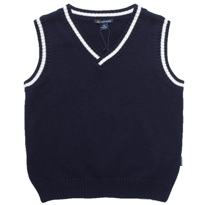伊顿纪德毛线针织背心09b101校服