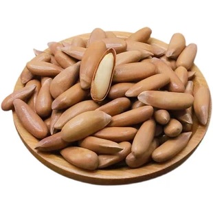 新货大颗粒手剥松子阿富汗松子原香巴西松子孕妇零食坚果长粒松子