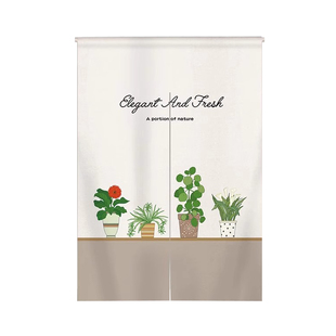 门帘隔断帘卧室房间家用免打孔厨房遮挡半帘厕所半截挂帘子布定制