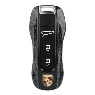 适用于保时捷钥匙壳狗牙卡宴macan718panamera911Taycan替换壳