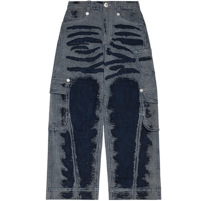 手工擦须水洗牛仔裤陈冠希主理