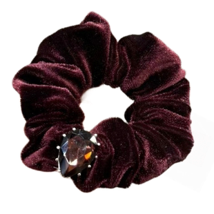 veilan复古丝绒小肠圈高级感水钻发圈女发量少头绳皮套发绳发饰