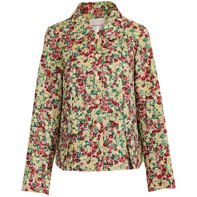 碎花短款短外套阁兰秀