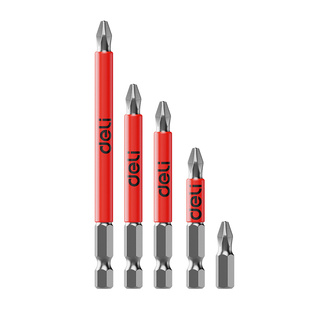 得力十字批头强磁防滑高硬度电动螺丝刀手电钻超硬加长批头套装