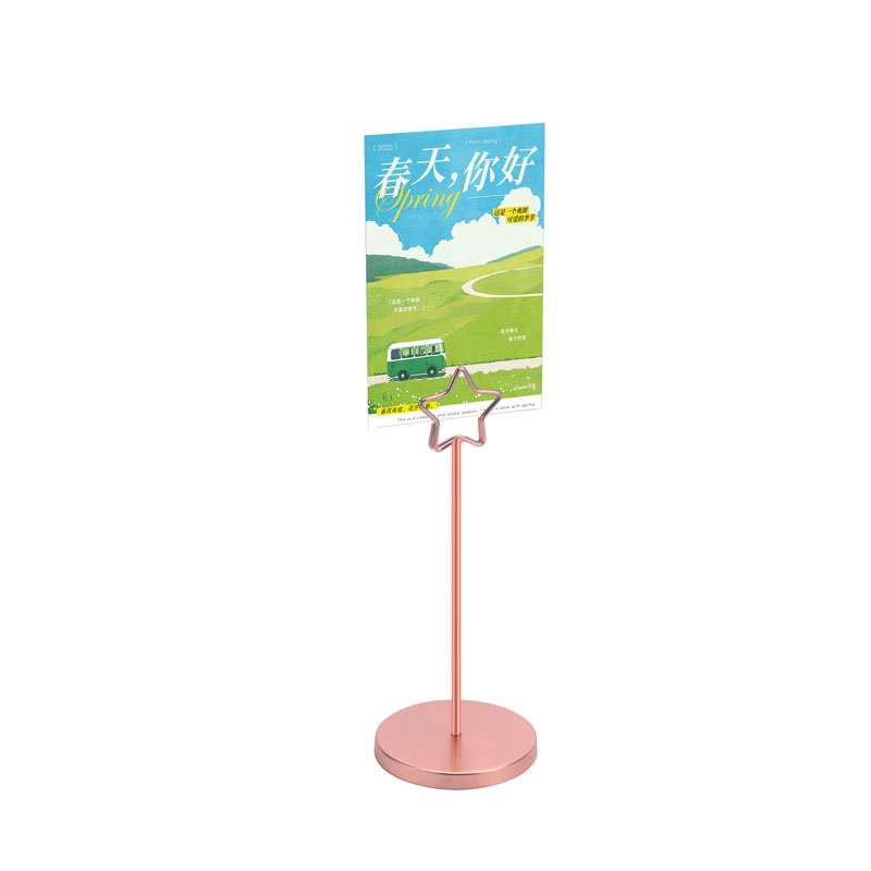 【防风巨稳】金属材质桌面卡片支架号牌标签夹名片夹会议展示专用