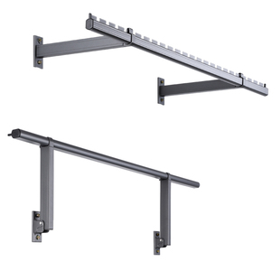 侧装晾衣架折叠壁挂墙上固定挂衣架侧面晒衣架阳台侧墙晾衣杆家用