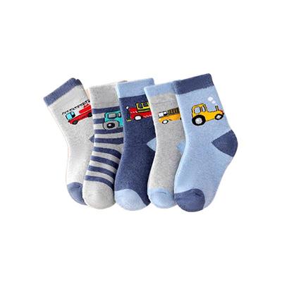 儿童袜子秋冬加绒加厚毛圈袜