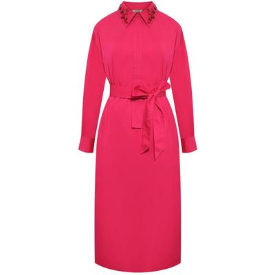 【竹纤维衬衣料】粉蓝衣橱2025秋装新款法式通勤气质衬衫连衣裙女