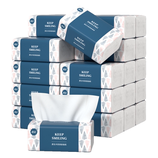 漫花大包纸巾抽纸家用实惠装整箱餐巾纸大尺寸卫生纸批发面巾纸抽