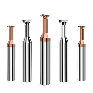 钨钢t型铣刀铝用3刃开槽刀高效钢用4刃T型刀纳米涂层T形槽刀富马