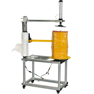 电动胶带打包机缠绕膜旋转台泡沫箱缠胶带机包膜机电动旋转打包台