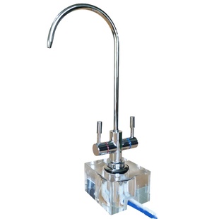 净水器龙头固定座2分水龙头水晶底座龙头加高台面展示支架水晶座